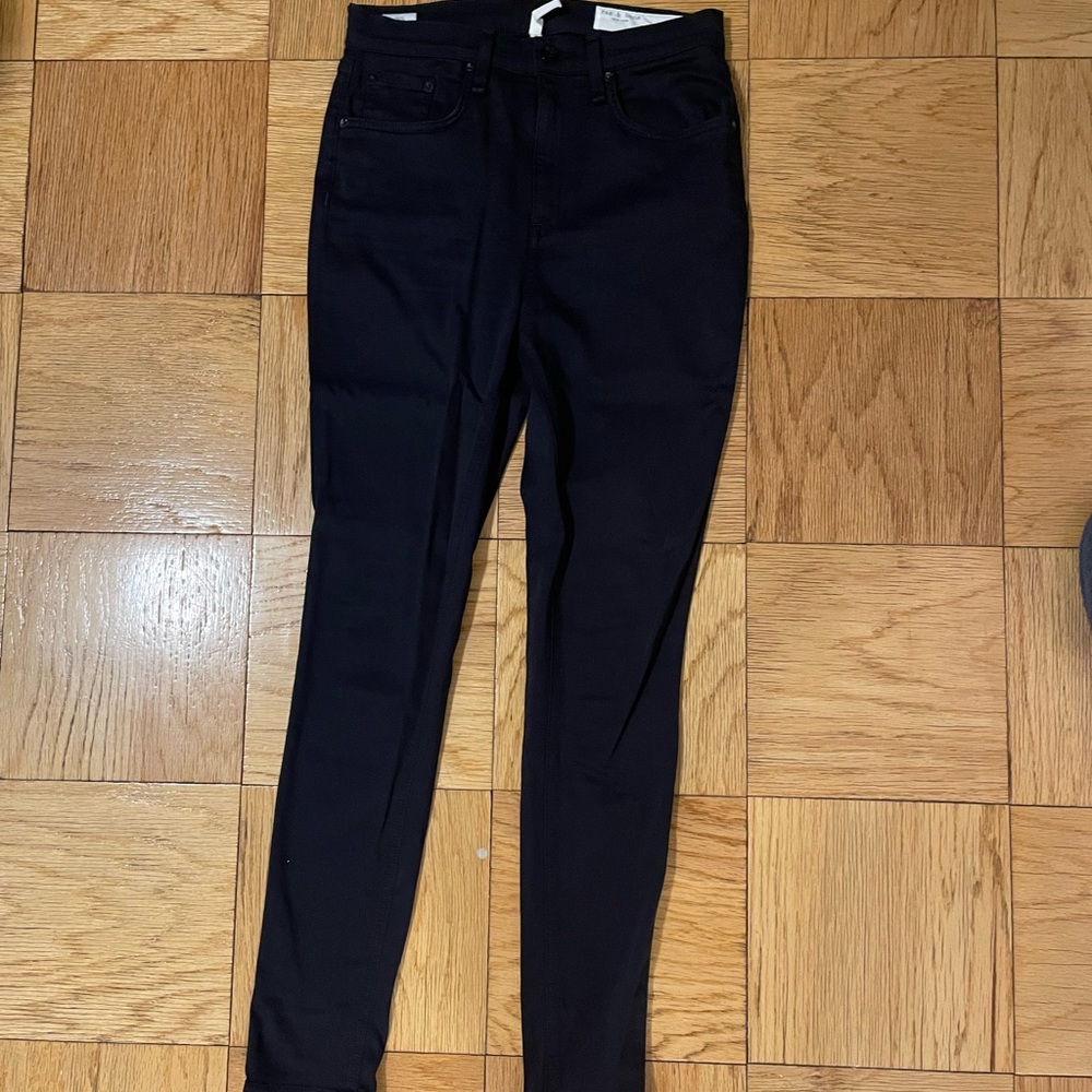 Rag & Bone High-Rise Ankle Skinny Pants/Jeans